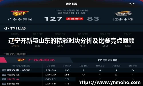 辽宁开新与山东的精彩对决分析及比赛亮点回顾